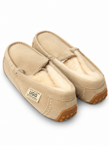 Australian Leather Ugg Classic Moccasin Slippers - Natural - AU7