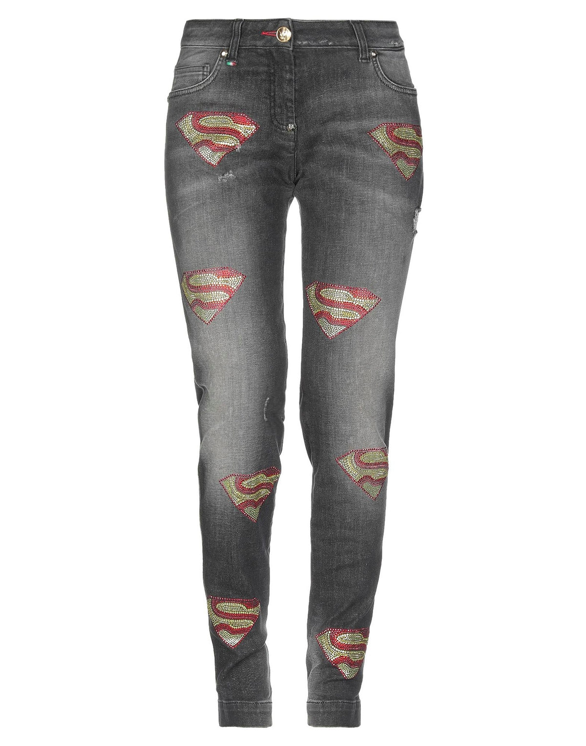 Philipp Plein Womens Jeans - Black