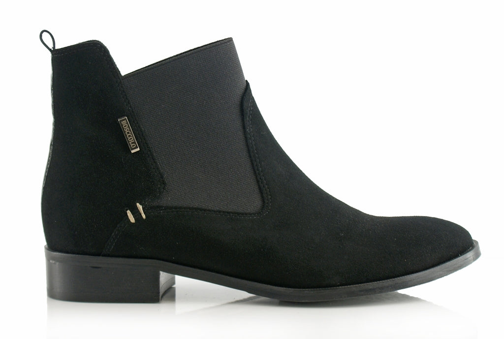 Bosccolo Womens Ankle Boots - Black Suede