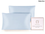 Ramesses Mulberry Silk Pillowcase Twin Pack - Baby Blue