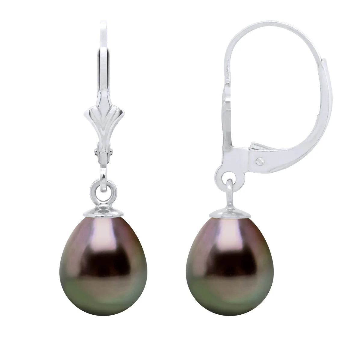 Drop Earrings Tahitian Pearl White Gold