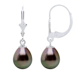 Drop Earrings Tahitian Pearl White Gold