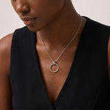 Krystal Couture Orbit of Charm Necklace Embellished with SWAROVSKI Crystal in White Gold