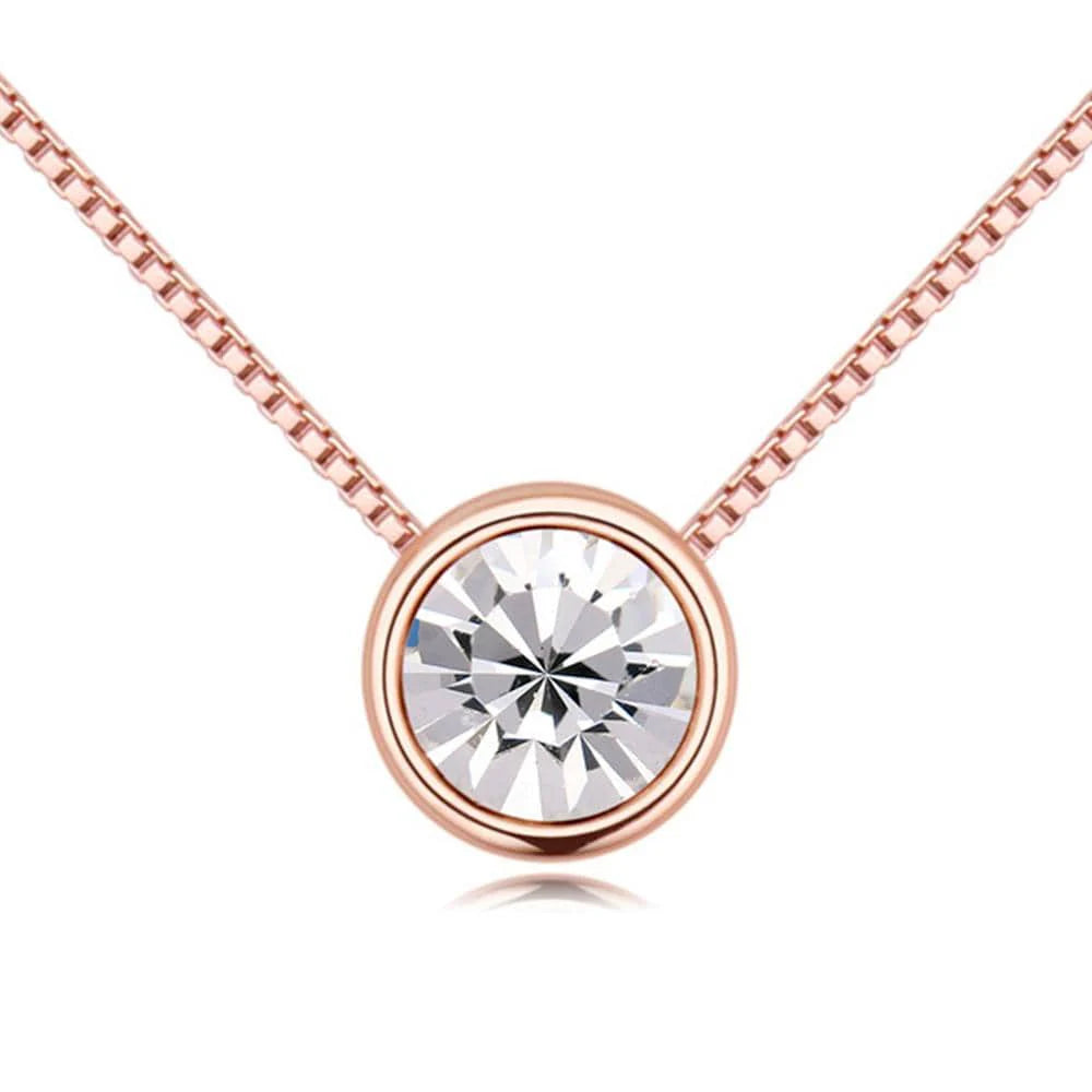Krystal Couture Bezel Necklace Embellished with SWAROVSKI Crystals