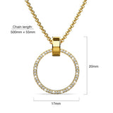 Krystal Couture Orbit of Charm Necklace Embellished with SWAROVSKI Crystal in Gold