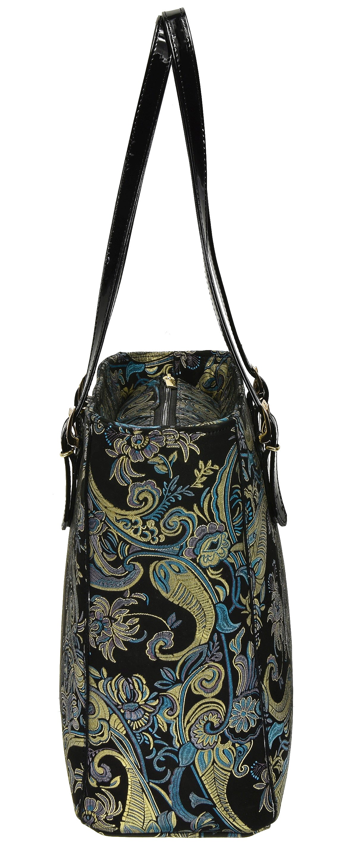 Bosccolo Tote In Blue/Gold/Black