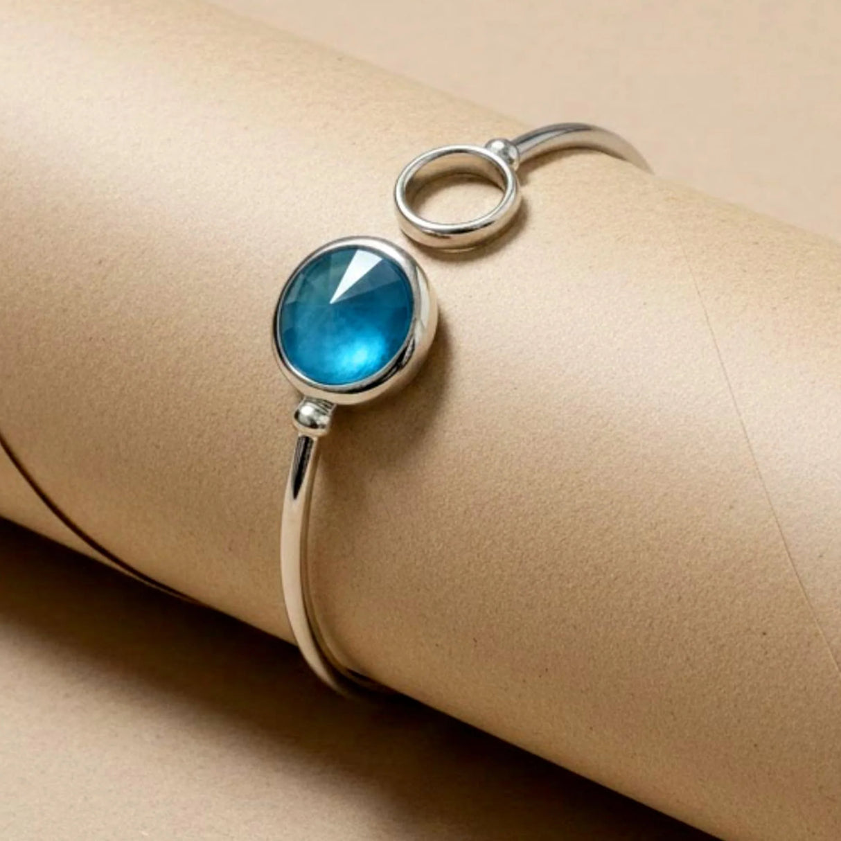 Krystal Couture Pristine Bangle White Gold Embellished with Swarovski Crystals