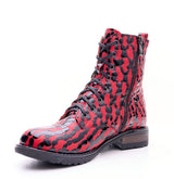 Bosccolo Womens Boots - Black/Red