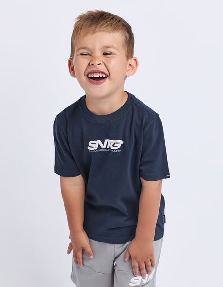 St Goliath Boys Challenger Tee - Navy
