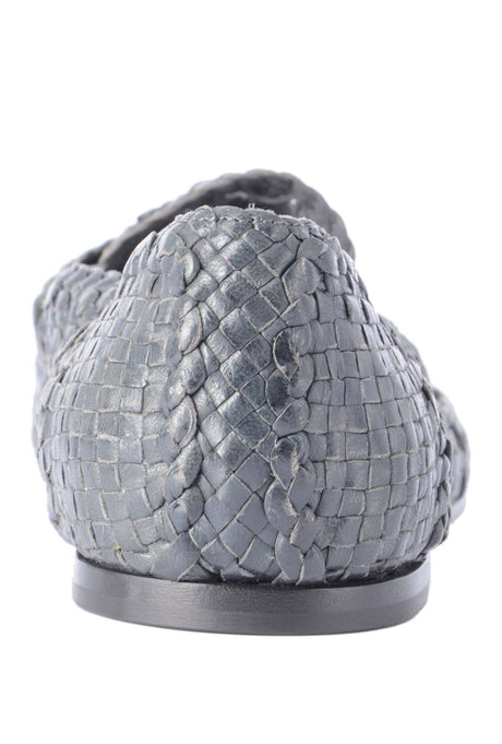 Dolce & Gabbana Men Braided Leather Flat Shoes