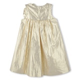 Karl Lagerfeld Girls Formal Dress With Flower - Gold