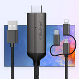 USB Type-C to HDMI Lightning Pin Micro USB 1080P Adapter Cable Audio Video Lead TV USB