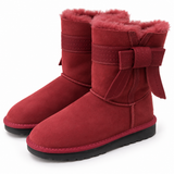 Australian Leather Ugg Classic Short Tassel Detail - Tomato - AU5