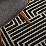 York Cindy Black & Gold Rug