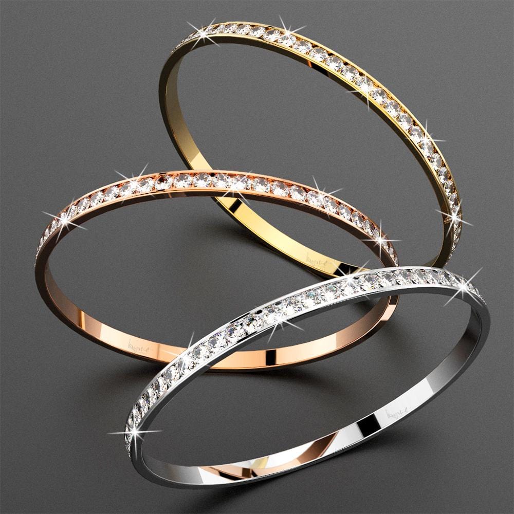 Krystal Couture 360 Classic Bangle Embellished with SWAROVSKI Crystals