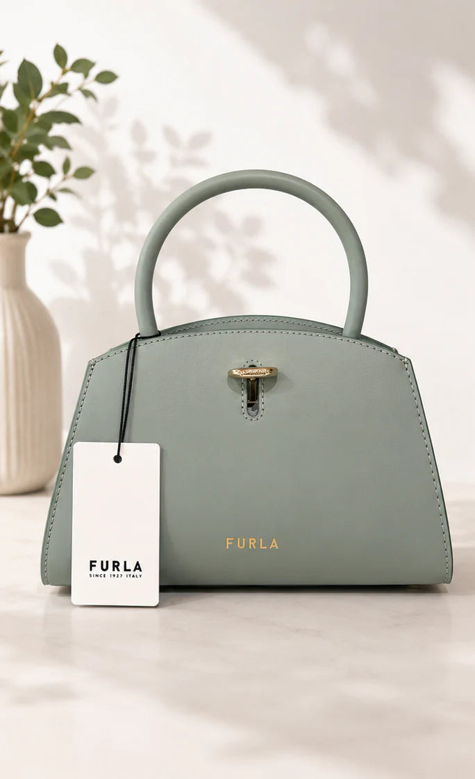 Furla Genesi Mini Tote - Mineral Green