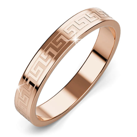 Bullion Gold Javaid Meander Ring in Rose Gold