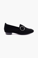 Silver Lining Elaine Black Suede