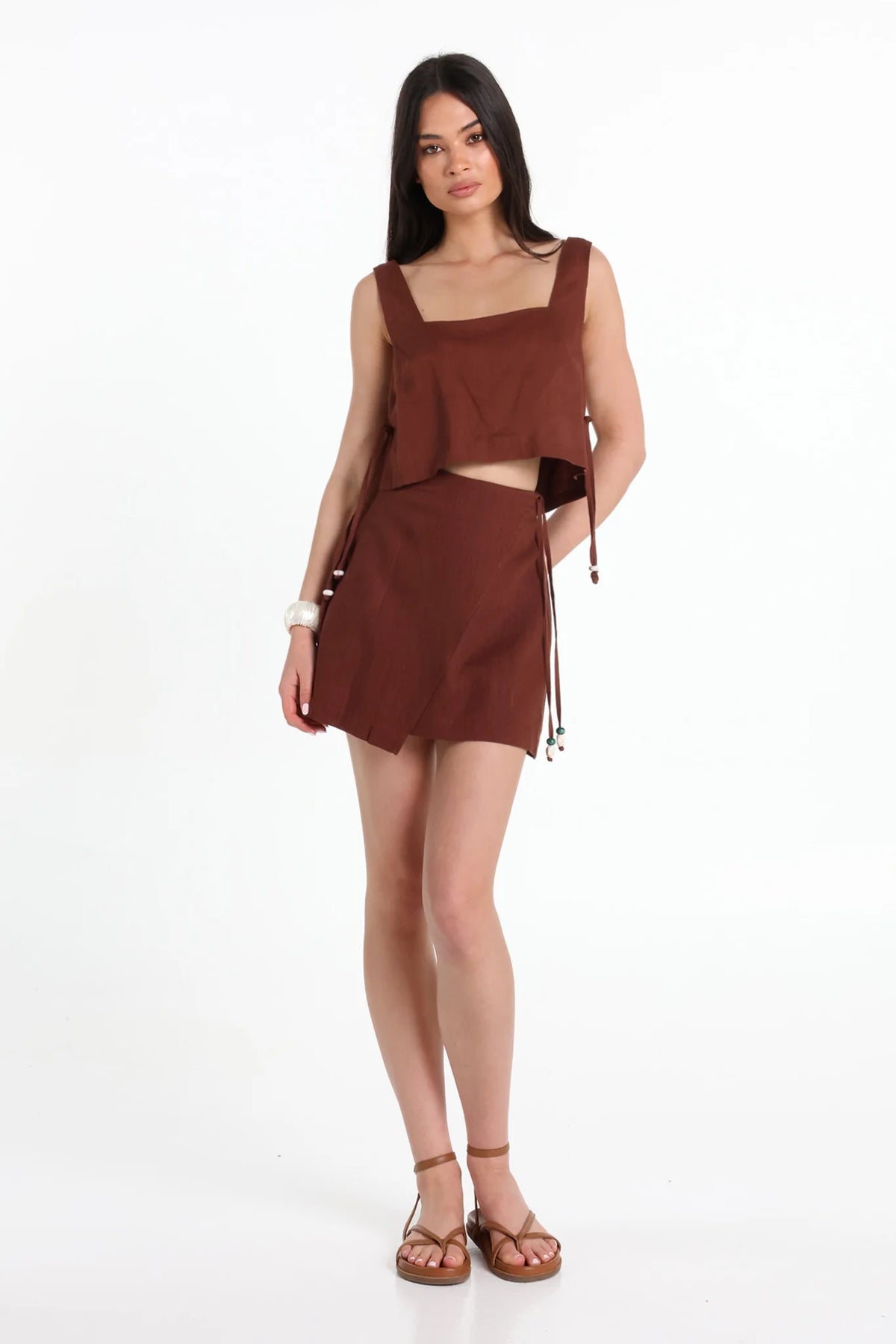 Lost In Lunar Imogen Top - Choc