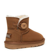 Australian Shepherd UGG Nolan Kids Mini Button - Chestnut