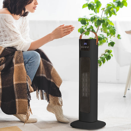 Pursonic Touch Screen Tower Heater - Black
