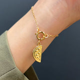 Bullion Gold Watermelon Slice Gold Charm Bracelet