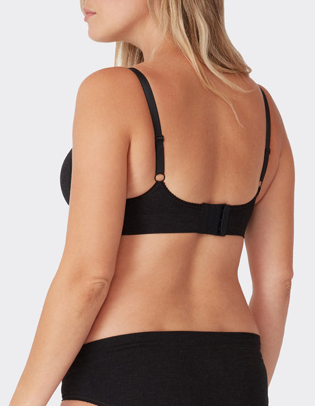 Ambra Bamboo Maternity  Crop - Charcoal Marle