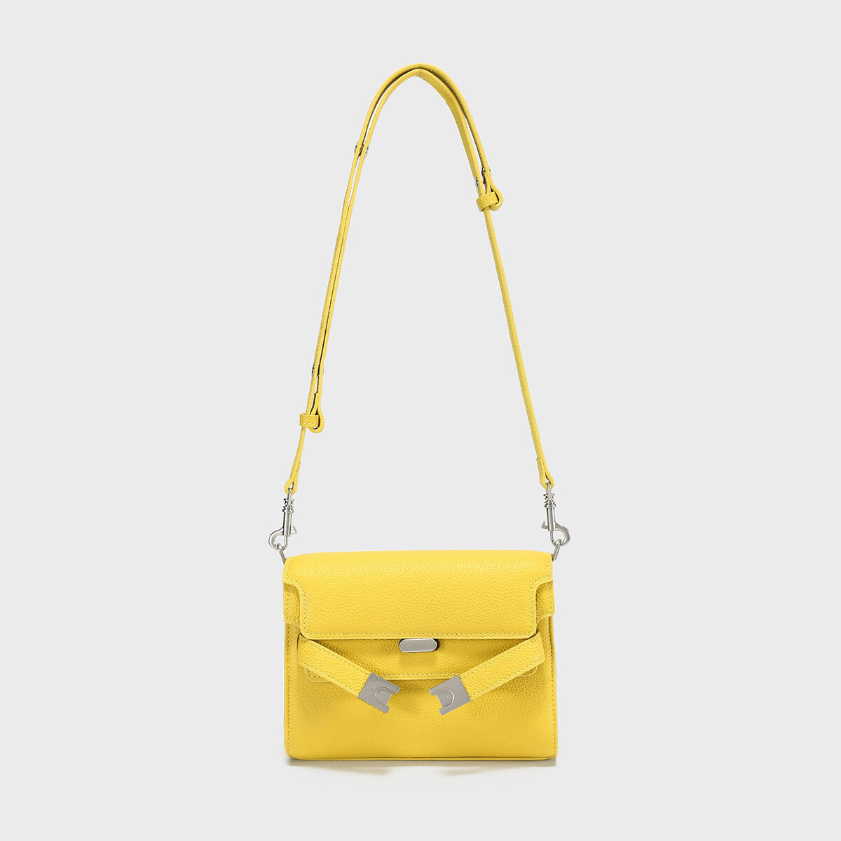 TOGO Leather Flap Crossbody Bag - Yellow