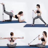 Figure 8 Exercise Band Rubber Gym Strength Trainer Resistance Band Pull Rope Tension