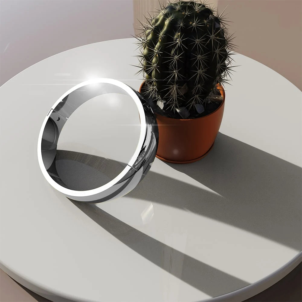 Bullion Gold Solid Oval Stainless Steel Bangle with a High Polish Finish 8mm