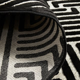 York Cindy Black & Gold Rug