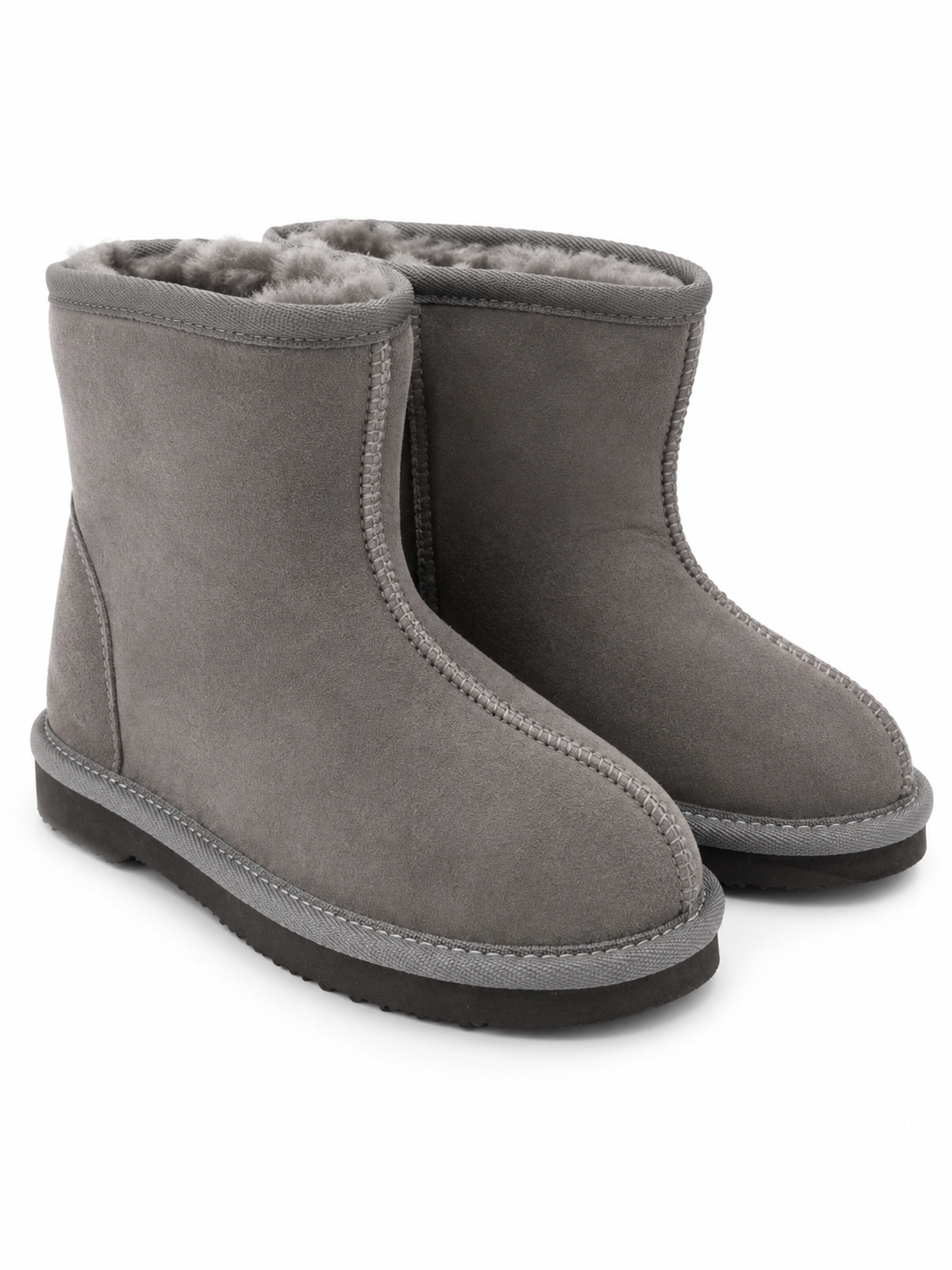 Australian Leather Ugg Ultra Mini Twin Face Grey - AU13-14