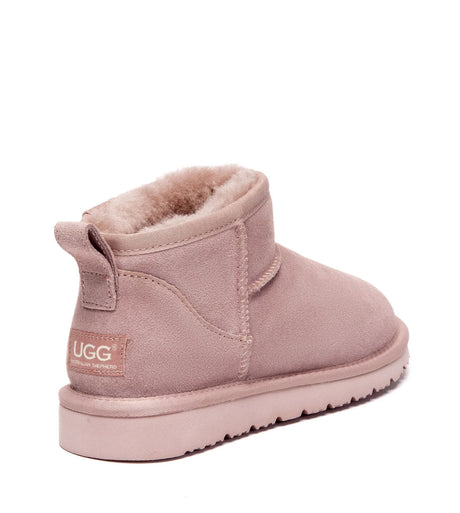 Julia Cow Suede Boots in Dawn Pink