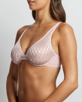 Graphic Underwire Plunge Bra