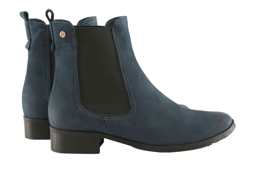 Bosccolo Womens Boots Elastic-Sides - Blue