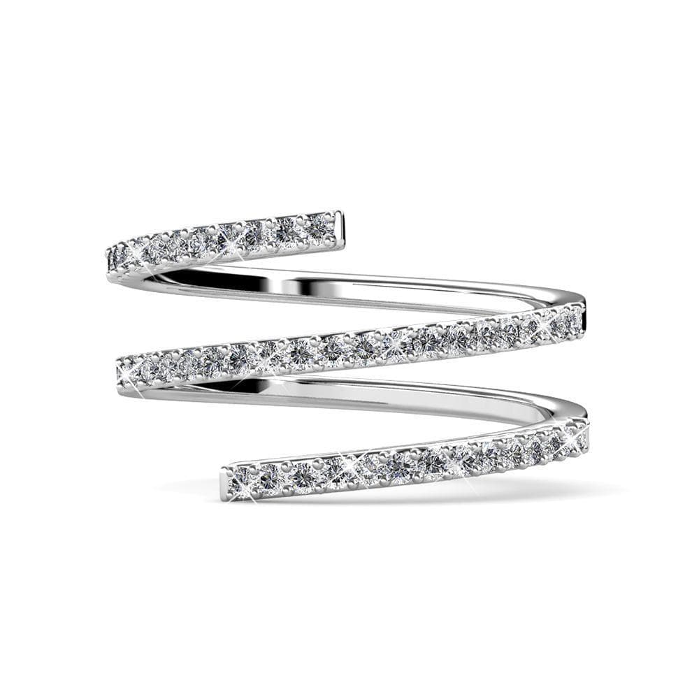 Krystal Couture Twirler Ring Embellished with SWAROVSKI Crystals