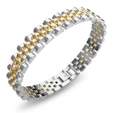 Boxed Oyster Bangle and Ring Set in Duo Tone