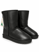 Australian Leather Ugg Short Leather - Black - AU10