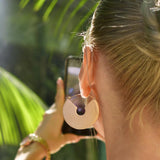 Bullion Gold Grande Rose Gold Hoop Earrings