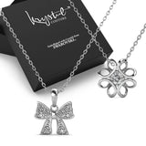 Boxed 2pc Necklace Set Embellished with SWAROVSKI® Crystals