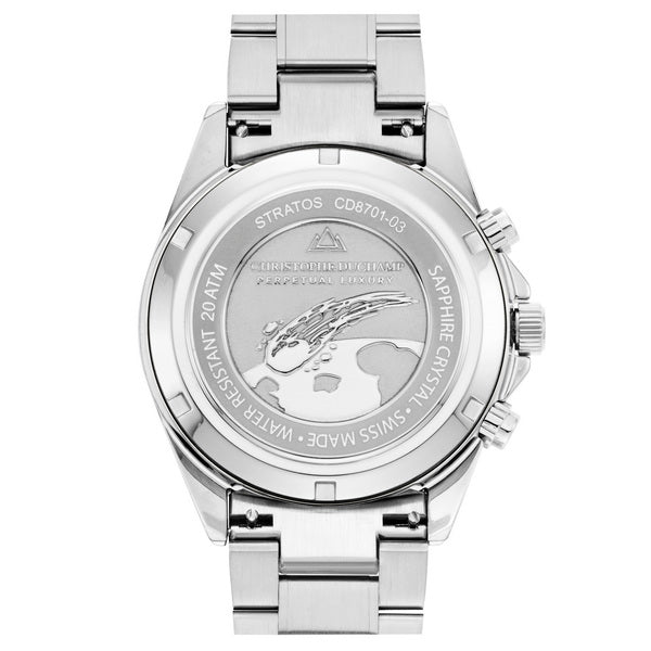 Christophe Duchamp Stratos - Green Dial & 316L Stainless Steel & FKM Rubber Strap