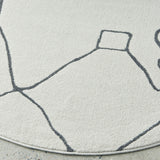Paradise Amy Grey Round Rug