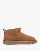 Julia Cow Suede Boots in Chestnut