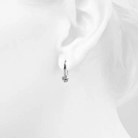 Solid 925 Sterling Silver Meru Hook Earrings