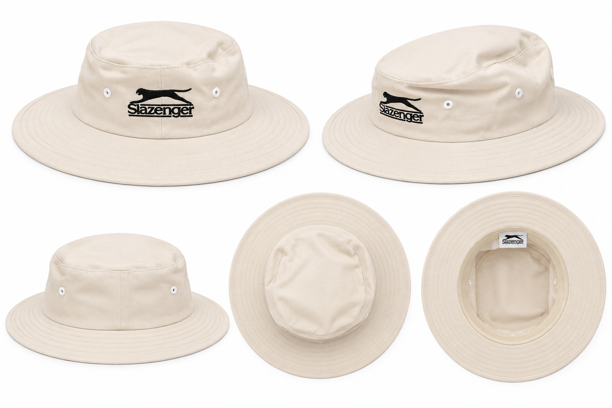 Slazenger Kids Panama Hat White - Large Junior