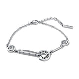 Bullion Gold Eunice Bracelet in White Gold