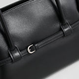 Slouchy Belted Leather Tote Bag – Pebbled Cowhide Shoulder Bag