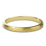 Bullion Gold Deva Glitter Textured Stacker Ring