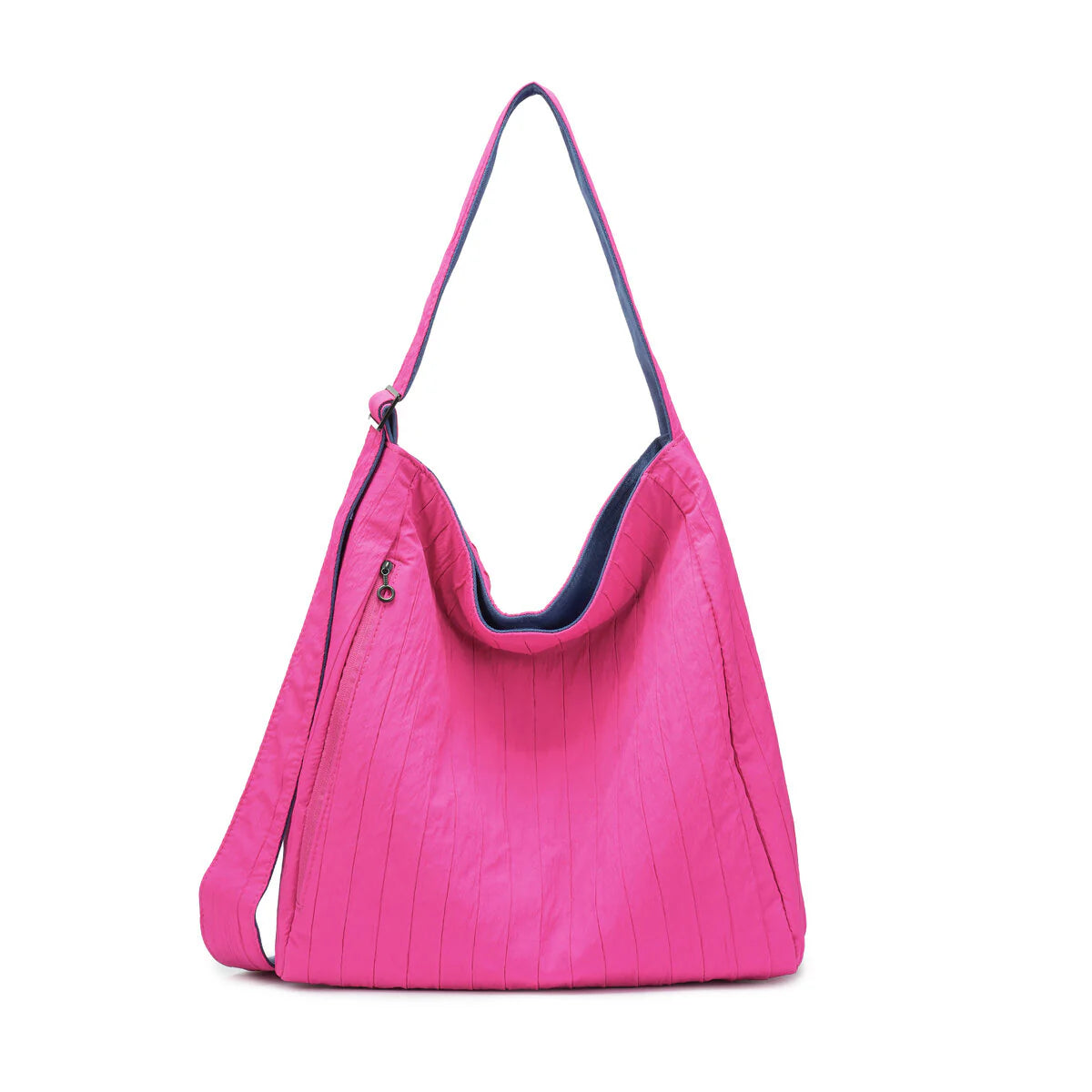BAMEI Reversible Pleated Laptop Tote Bag - Rose