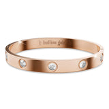 Bullion Gold Cecelia Stainless Steel Bangle in Rose Gold